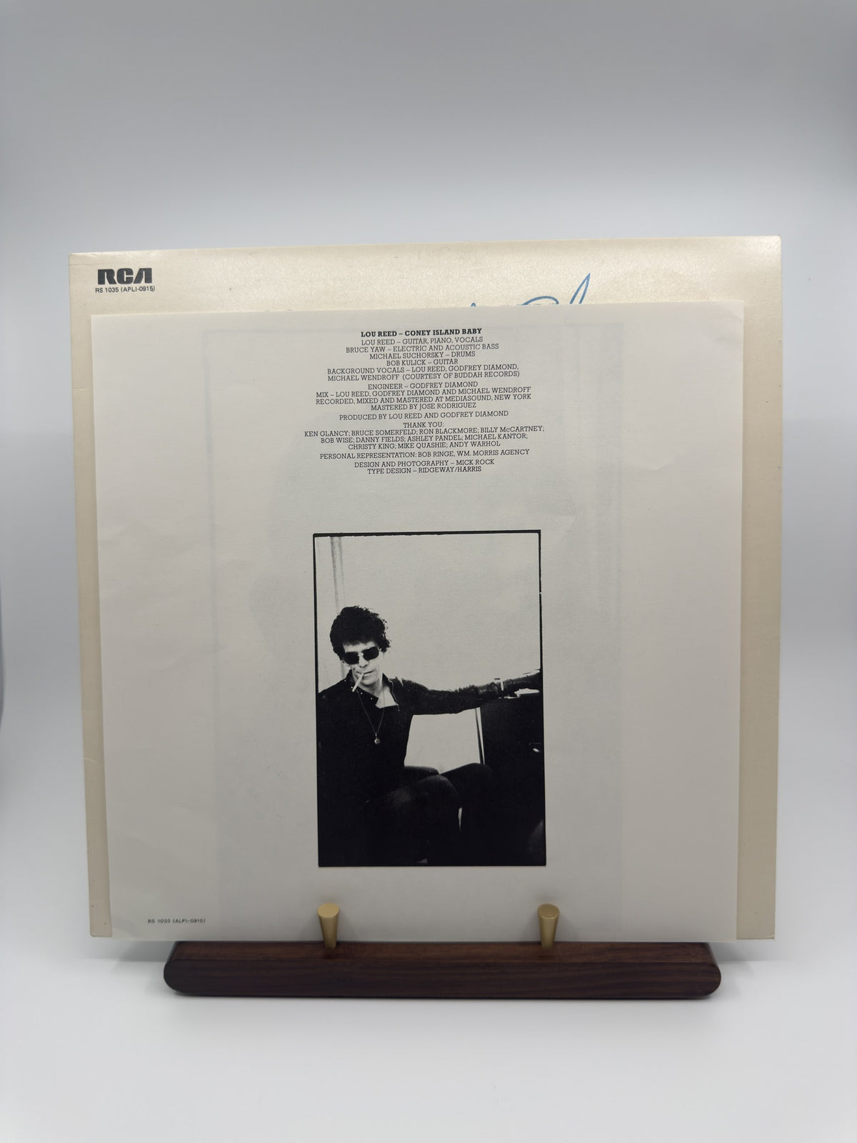 Lou Reed Coney Island Baby actual copy