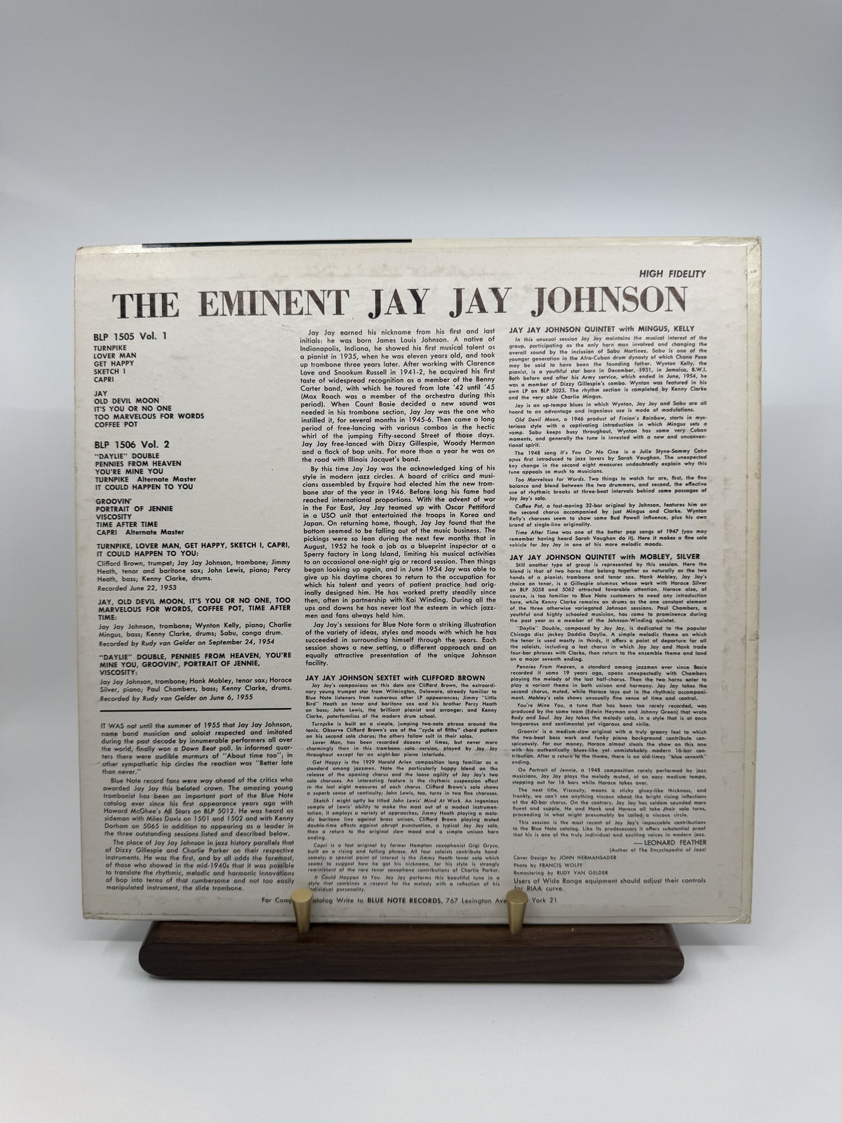J.J. Johnson BLP 1505 rear sleeve