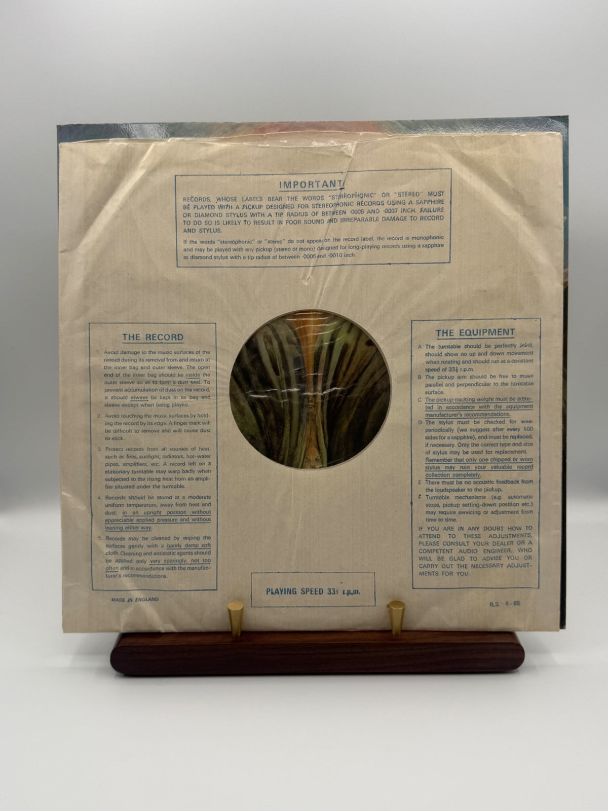 The Moody Blues In Search Of The Lost Chord period Decca inner sleeve dated 6-68