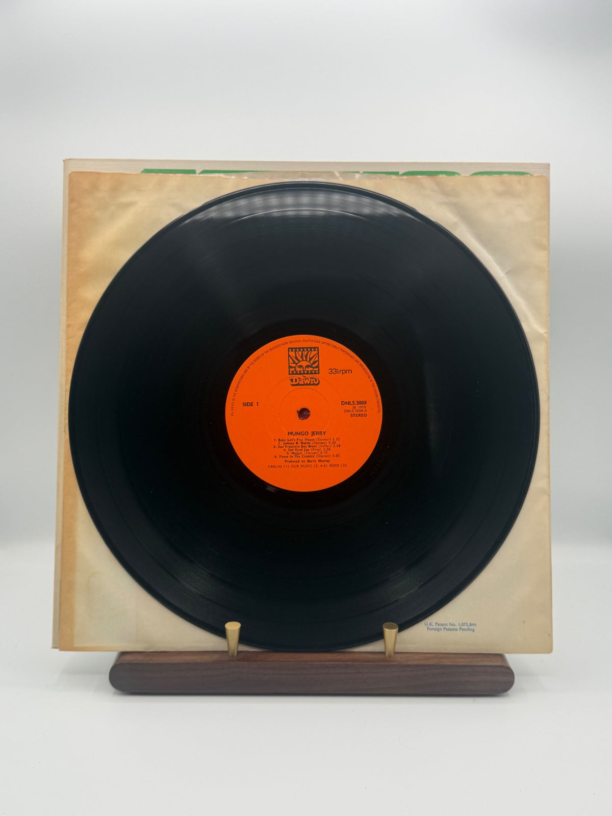 Mungo Jerry DNLS 3008 Dawn label Side 1 vinyl