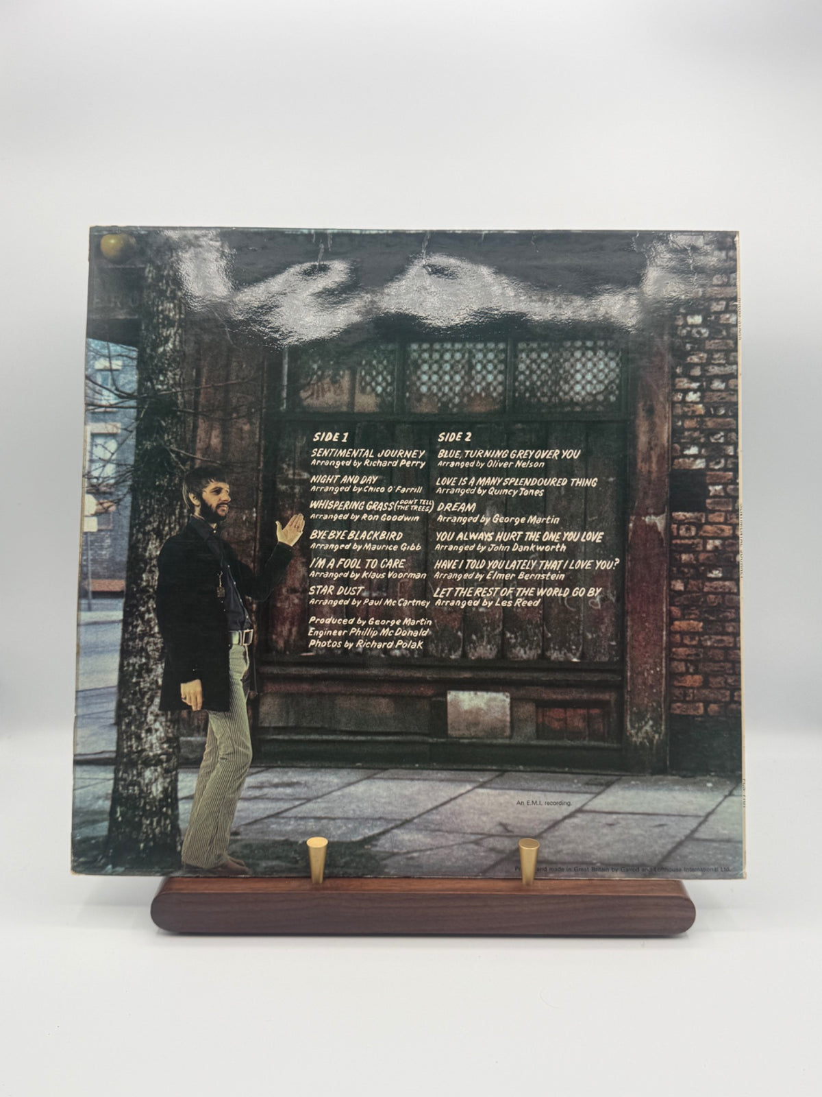 Ringo Starr Sentimental Journey PCS 7101 UK vinyl rear cover