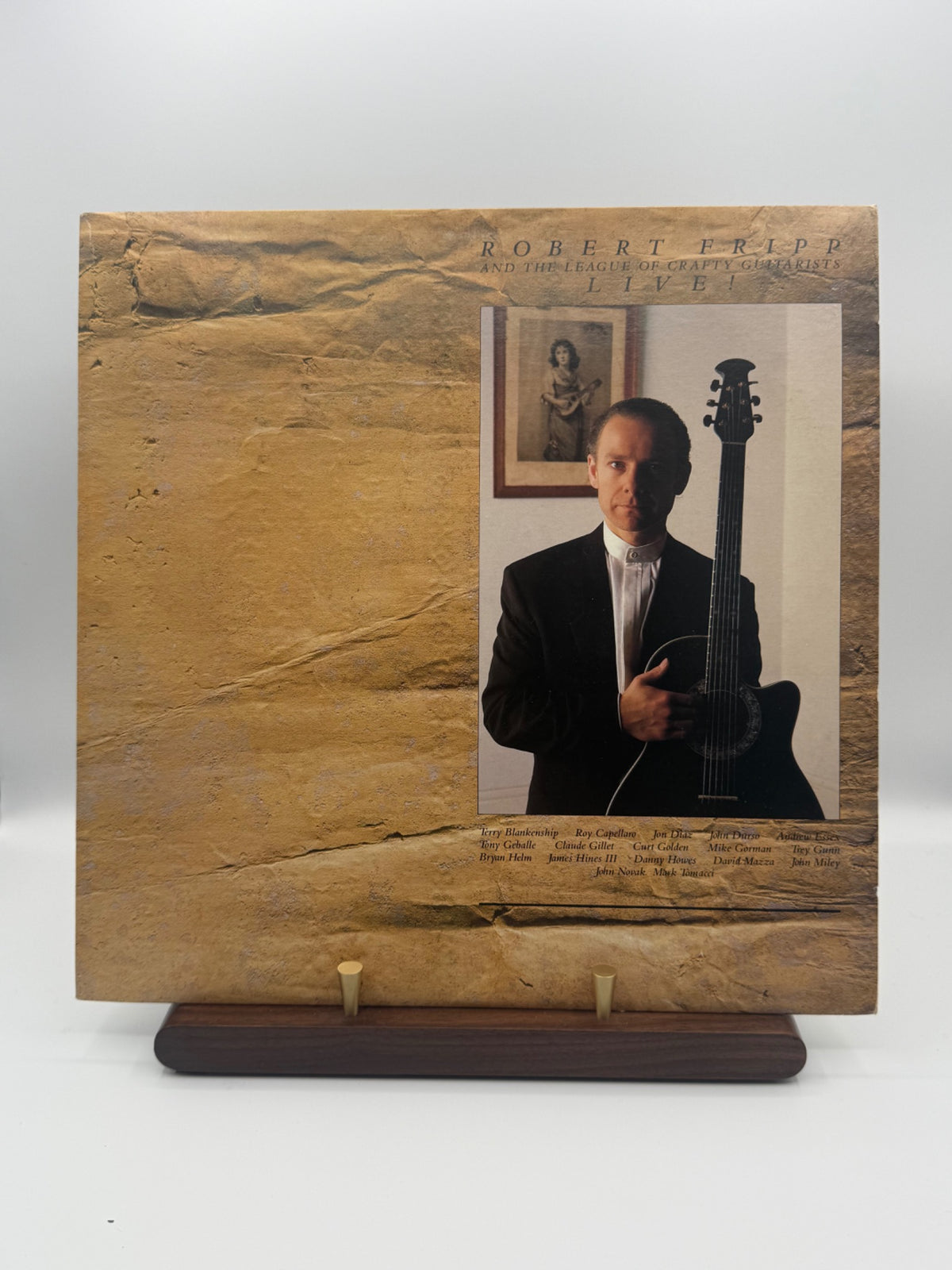 Robert Fripp and The League of Crafty Guitarists Live! 1986 US LP front cover