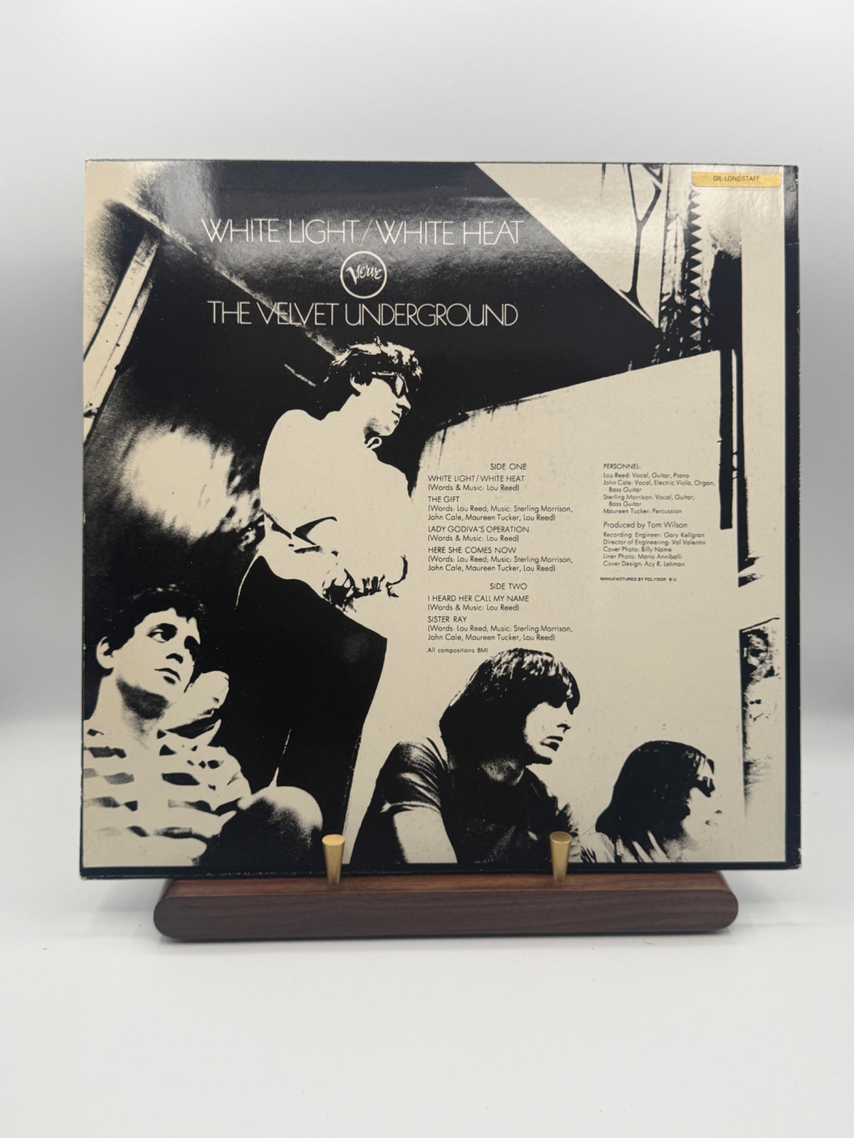 The Velvet Underground White Light/White Heat Polydor 2353 024 rear sleeve